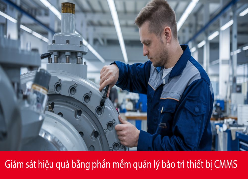 Giám sát hiệu quả bằng phần mềm quản lý bảo trì thiết bị CMMS