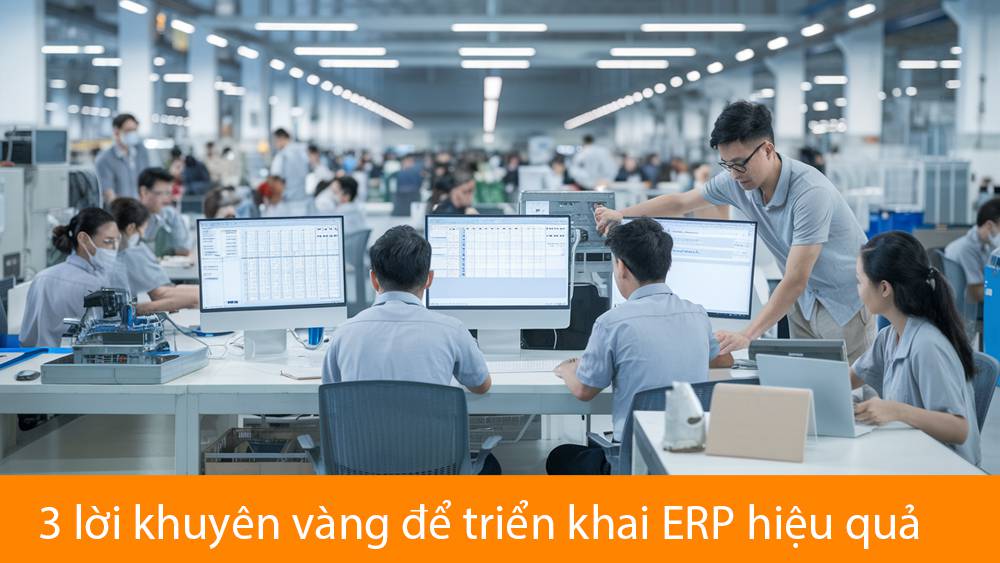 3 lời khuyên vàng để triển khai ERP hiệu quả