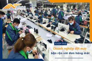 Doanh nghiệp dệt may bận rộn với đơn hàng mới