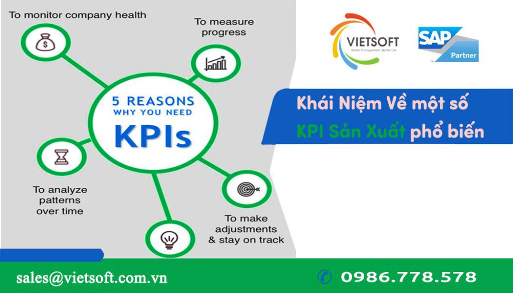 Khái Niệm Về một số KPI Sản Xuất phổ biến