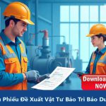 Mẫu Phiếu Đề Xuất Vật Tư Bảo Trì Bảo Dưỡng
