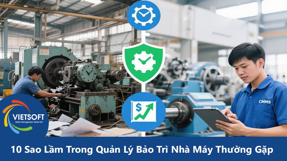 10 Sao Lầm Trong Quản Lý Bảo Trì Nhà Máy Thường Gặp