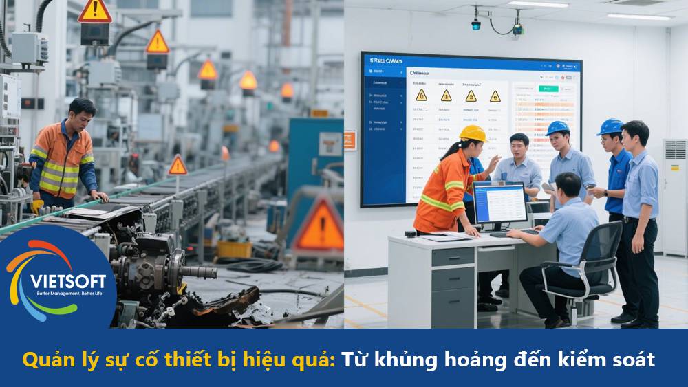 Quản lý sự cố thiết bị hiệu quả: Từ khủng hoảng đến kiểm soát