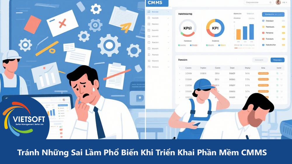 Tránh Những Sai Lầm Phổ Biến Khi Triển Khai Phần Mềm CMMS Vào Bảo Trì