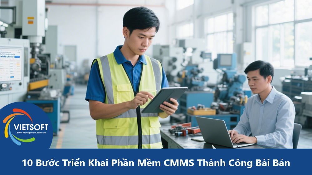 10 Bước Triển Khai Phần Mềm CMMS Thành Công Bài Bản