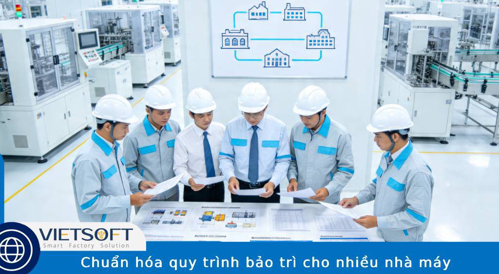 Chuẩn hóa quy trình bảo trì cho nhiều nhà máy