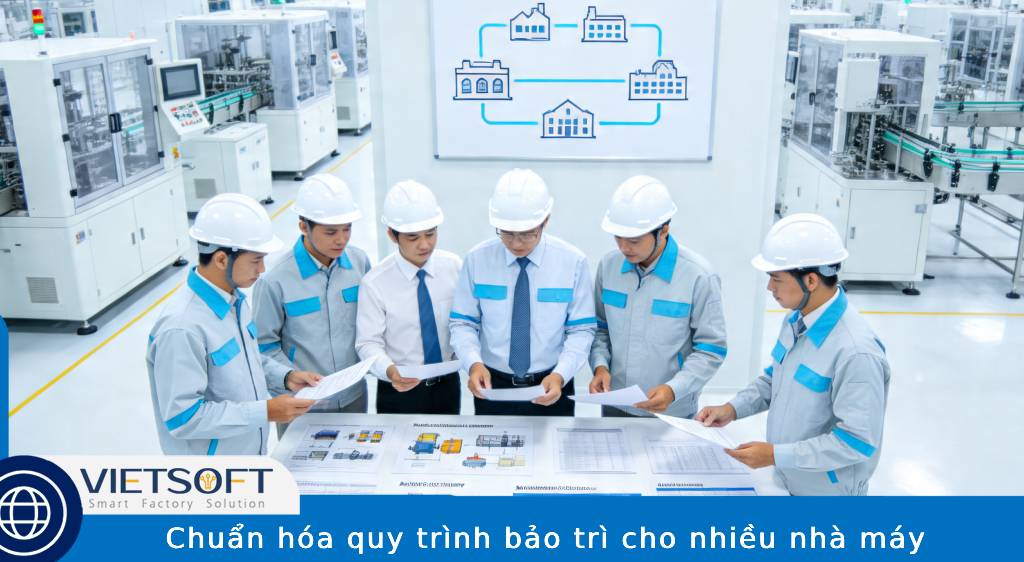 Chuẩn hóa quy trình bảo trì cho nhiều nhà máy