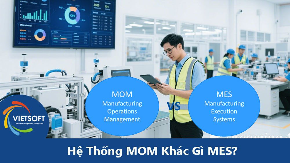 Hệ Thống Quản Lý Vận Hành Sản Xuất MOM Khác Gì MES?