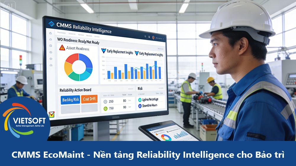 CMMS EcoMaint - Nền tảng Reliability Intelligence cho Bảo trì và Sản xuất