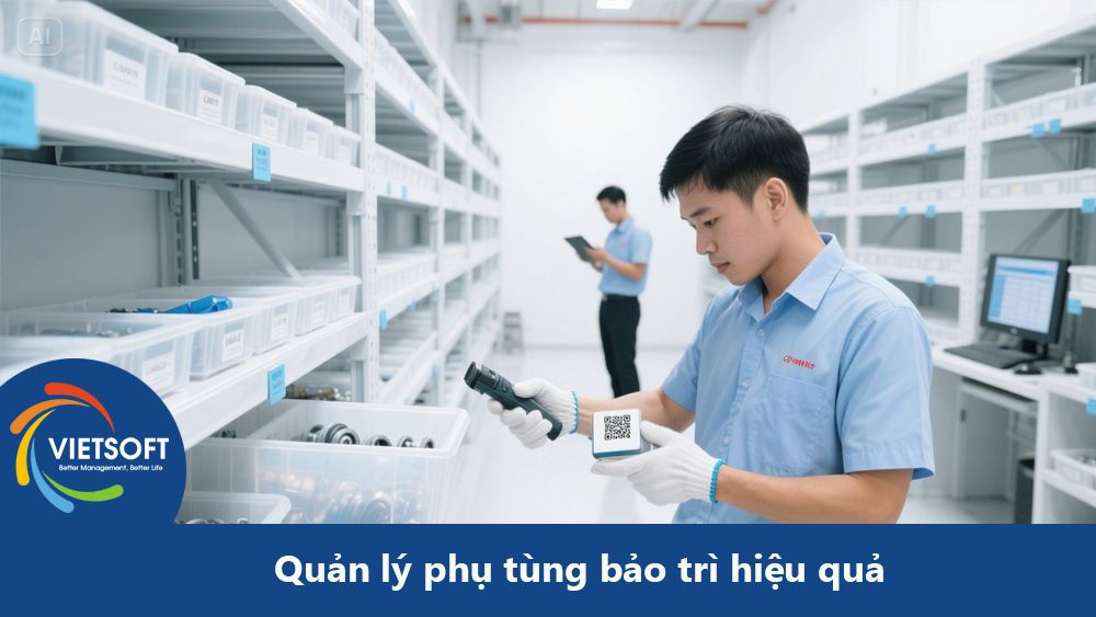 Quản lý phụ tùng bảo trì hiệu quả