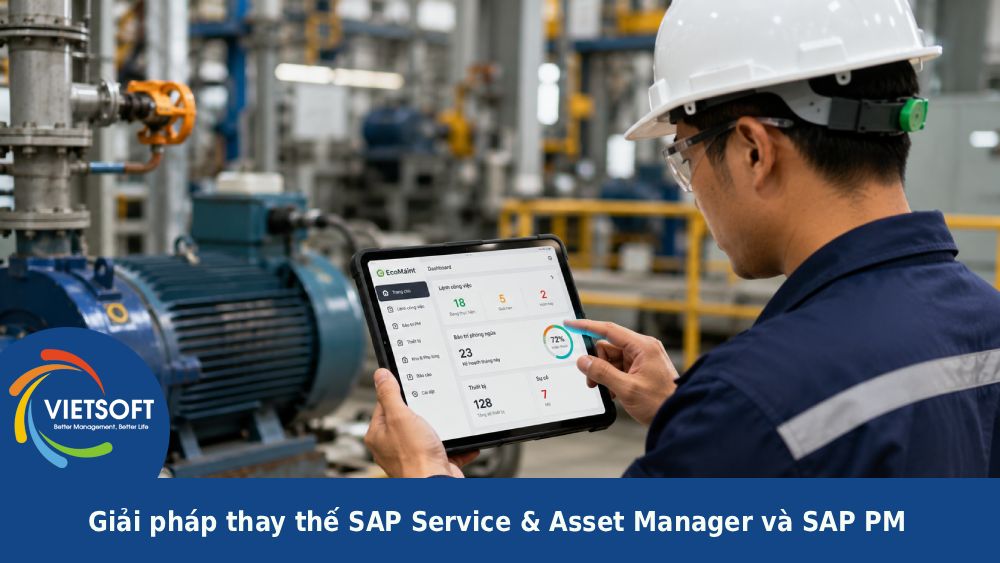 Giải pháp thay thế SAP Service & Asset Manager và SAP PM cho bảo trì di động