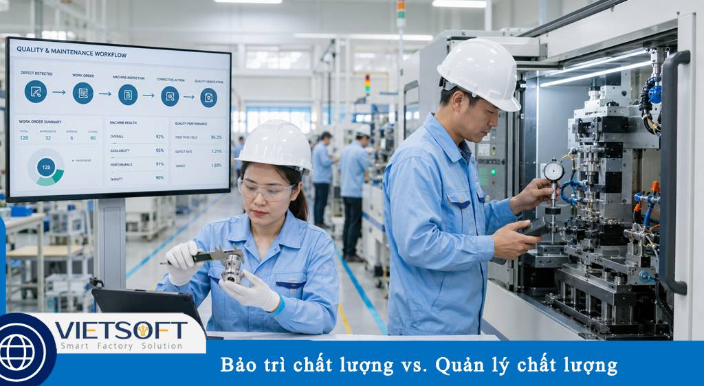 Bảo trì chất lượng và quản lý chất lượng: Khác biệt cốt lõi và cách vận hành hiệu quả trong nhà máy
