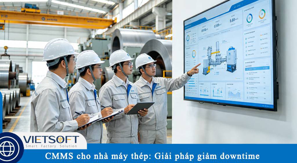 CMMS cho nhà máy thép: Giải pháp giảm downtime, tối ưu bảo trì và nâng cao hiệu quả sản xuất
