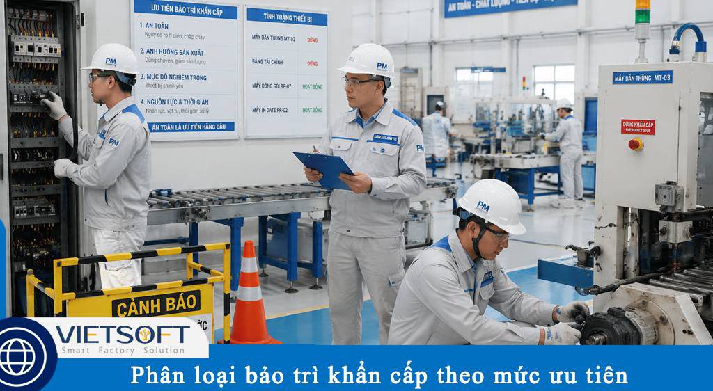 Phân loại bảo trì khẩn cấp theo mức ưu tiên: Cách xác định việc cần xử lý trước