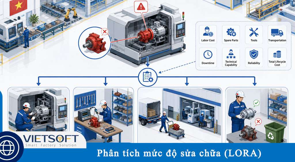 Phân tích mức độ sửa chữa (LORA): Cách tối ưu chi phí bảo trì và nâng cao hiệu quả vận hành nhà máy