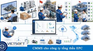 Đặc trưng của phần mềm CMMS cho công ty tổng thầu EPC – Quản lý tài sản từ mua sắm đến bàn giao