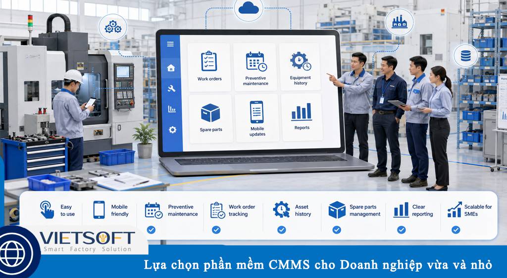 Lựa chọn phần mềm CMMS cho Doanh nghiệp vừa và nhỏ tại Việt Nam
