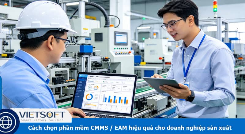 Cách chọn phần mềm CMMS / EAM hiệu quả cho doanh nghiệp sản xuất