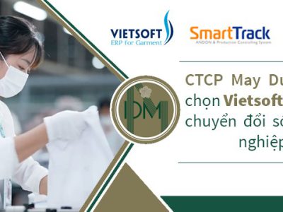 CTCP May Duy Minh chọn Vietsoft ERP để chuyển đổi số doanh nghiệp